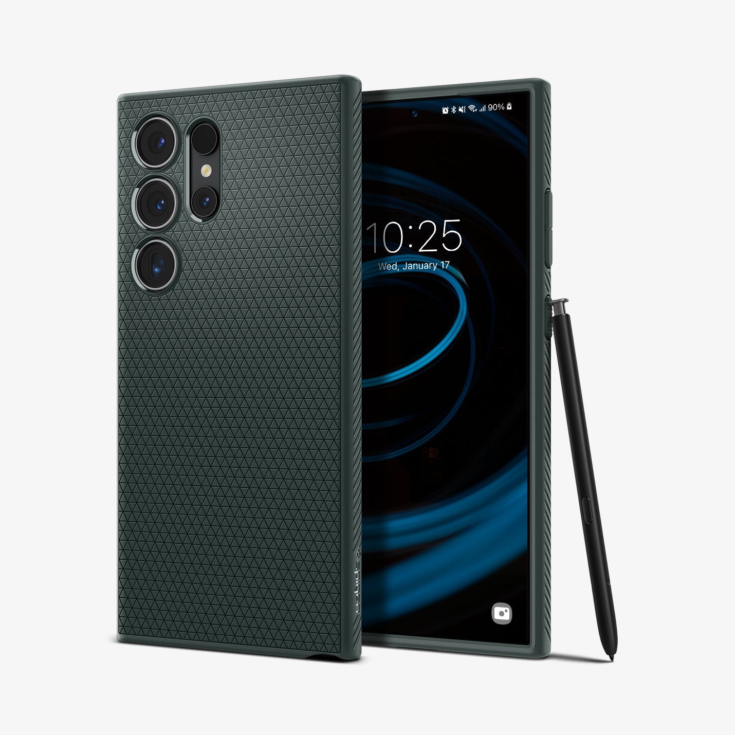 Spigen Liquid Air ქეისი Galaxy S24 Ultra-სთვის, თხელი და მსუბუქი დიზაინით, გამძლე დაცვითა და ხელში კომფორტული დაჭერით