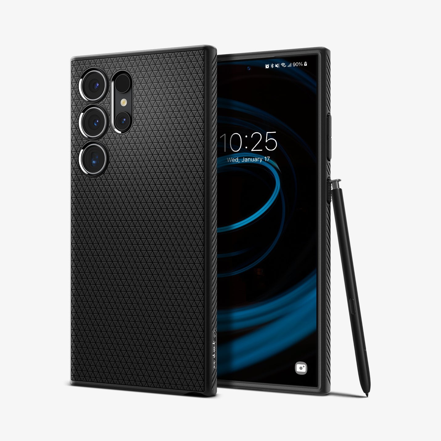 Spigen Liquid Air ქეისი Galaxy S24 Ultra-სთვის, თხელი და მსუბუქი დიზაინით, გამძლე დაცვითა და ხელში კომფორტული დაჭერით
