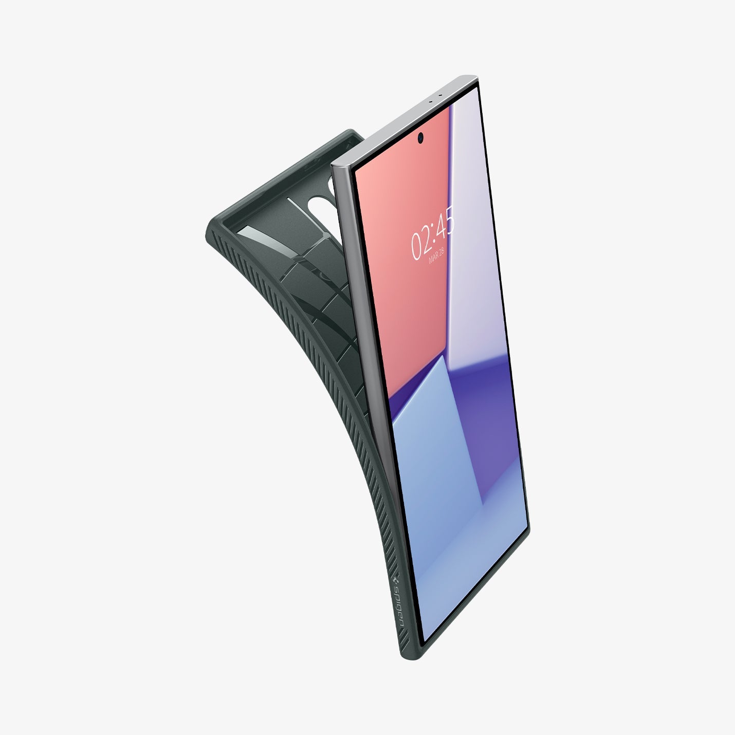 Spigen Liquid Air ქეისი Galaxy S24 Ultra-სთვის, თხელი და მსუბუქი დიზაინით, გამძლე დაცვითა და ხელში კომფორტული დაჭერით