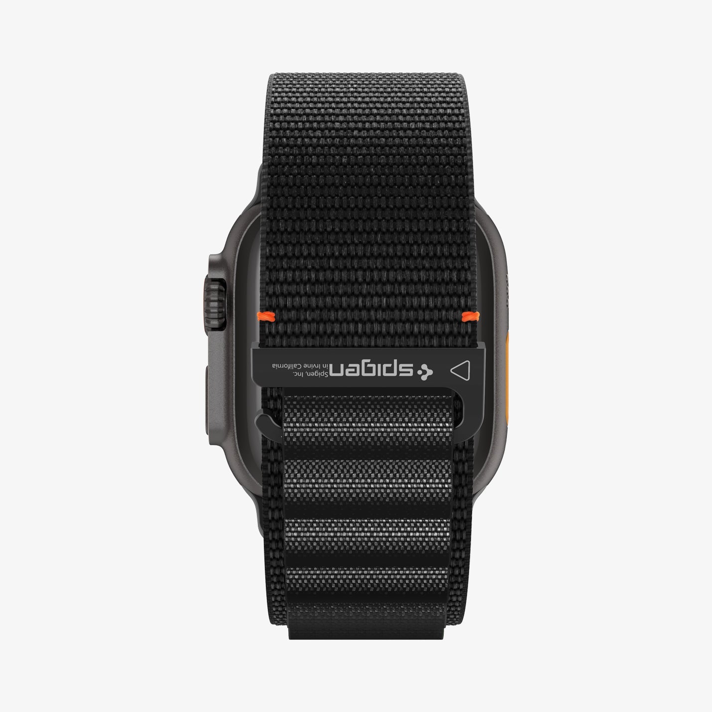 სამაჯური Spigen WBF1 Band – Apple Watch Strap მაღალი ხარისხის ქსოვილის მასალით და კომფორტული დიზაინით. განკუთვნილია Apple Watch Ultra და Apple Watch Series 4,5,6,7,8,9,10,11 სერიებისათვის