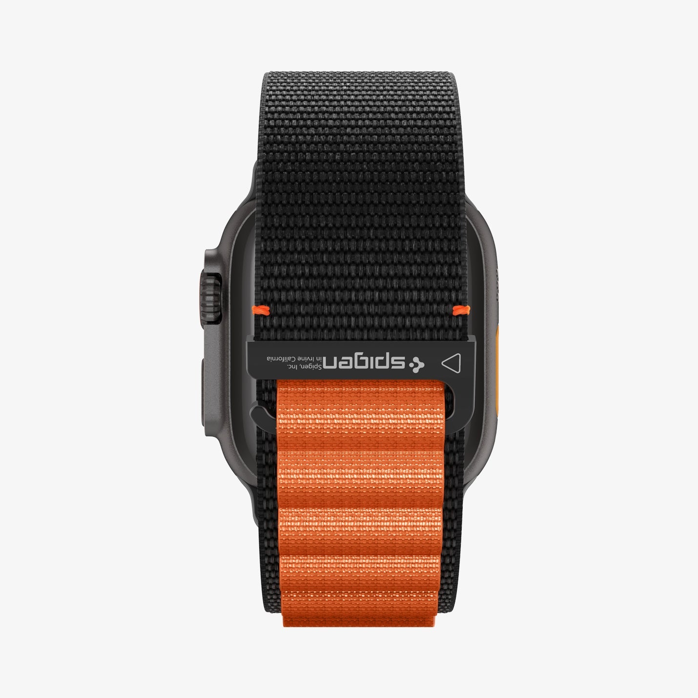 სამაჯური Spigen WBF1 Band – Apple Watch Strap მაღალი ხარისხის ქსოვილის მასალით და კომფორტული დიზაინით. განკუთვნილია Apple Watch Ultra და Apple Watch Series 4,5,6,7,8,9,10,11 სერიებისათვის