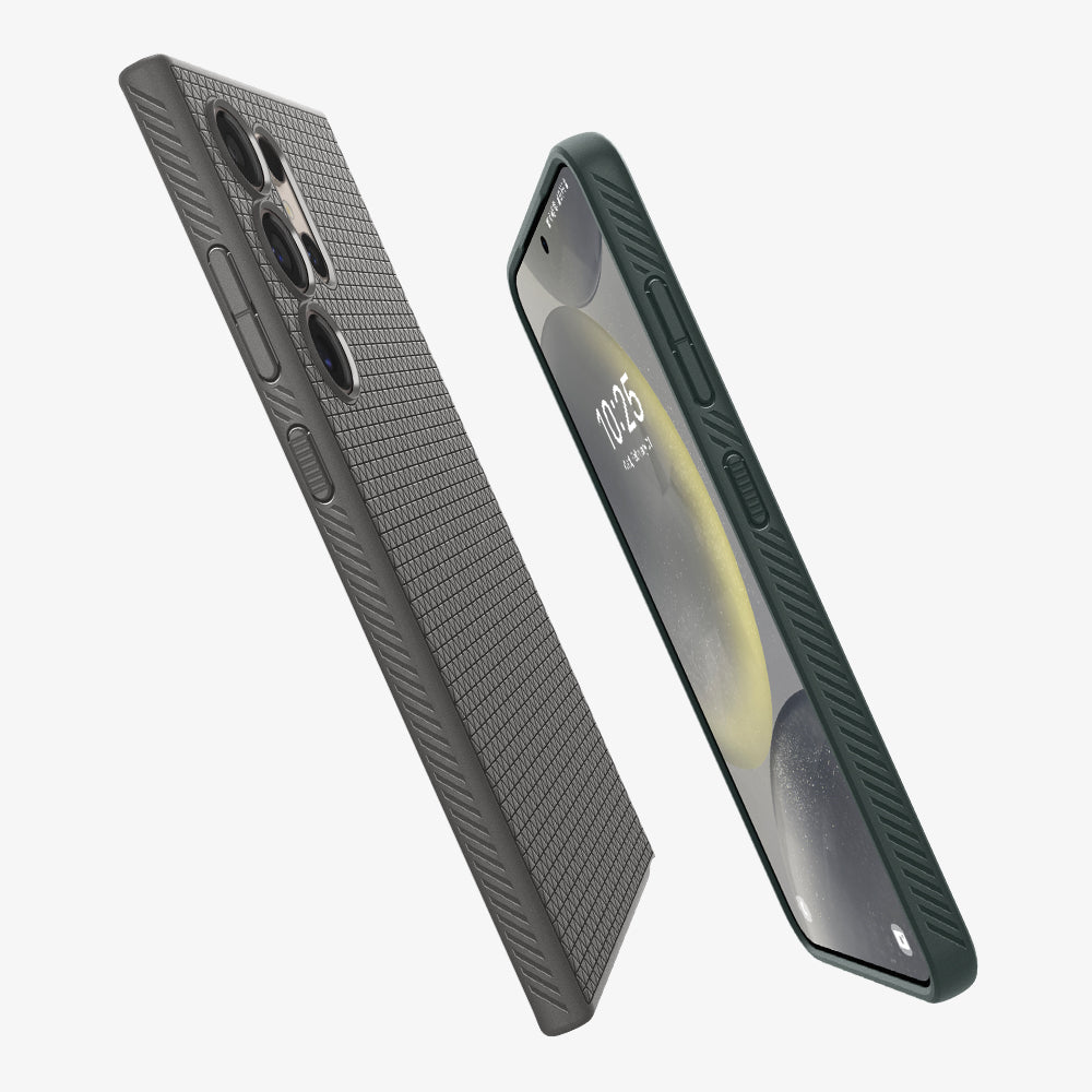 Spigen Liquid Air ქეისი Galaxy S24 Ultra-სთვის, თხელი და მსუბუქი დიზაინით, გამძლე დაცვითა და ხელში კომფორტული დაჭერით