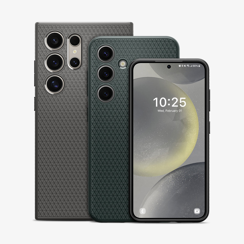 Spigen Liquid Air ქეისი Galaxy S24 Ultra-სთვის, თხელი და მსუბუქი დიზაინით, გამძლე დაცვითა და ხელში კომფორტული დაჭერით