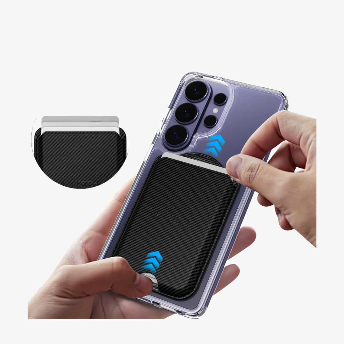 Tech-Protect CH02 Universal Card Holder ბარათების მოსახერხებელი შენახვისთვის