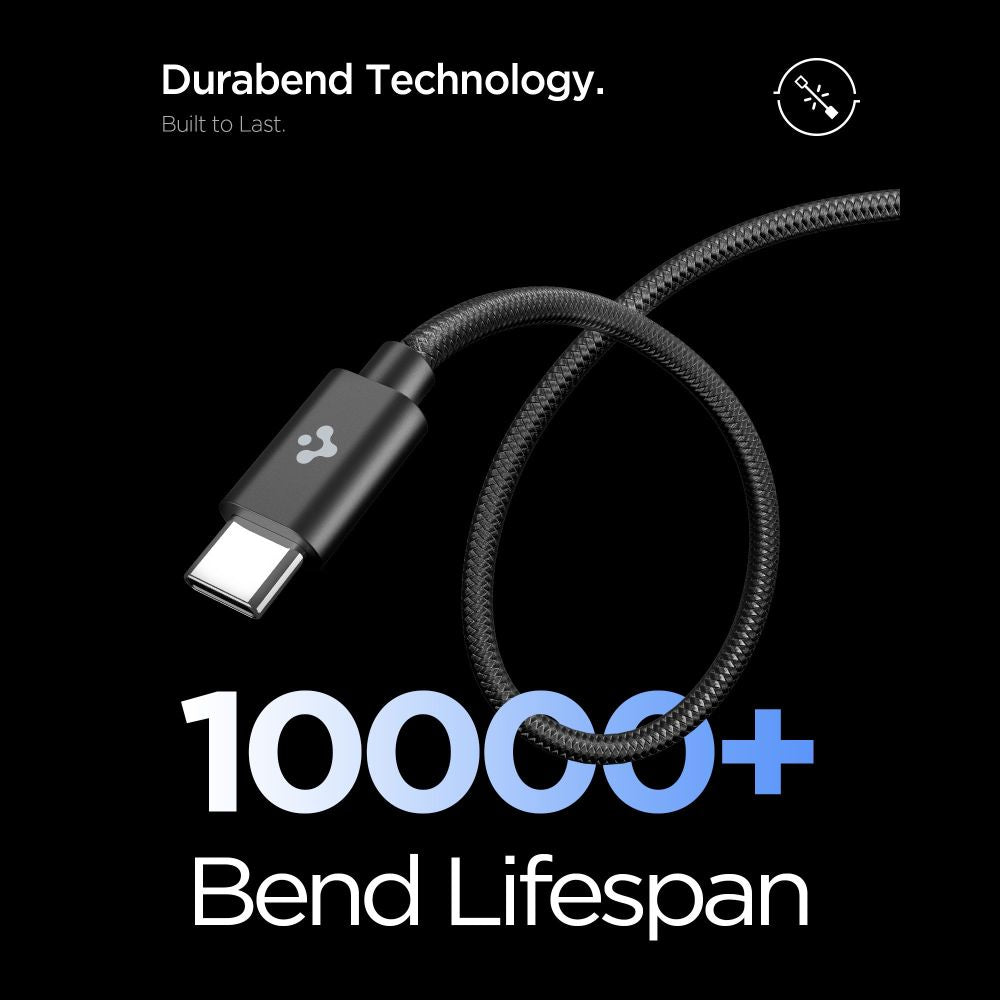 Spigen EE451EU-Gan Essential 45W სწრაფი დამტენი USB-C კაბელით