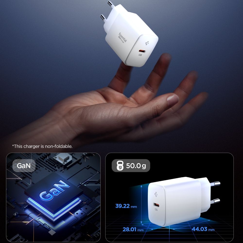 ადაპტერი Spigen Essential 20W Charger