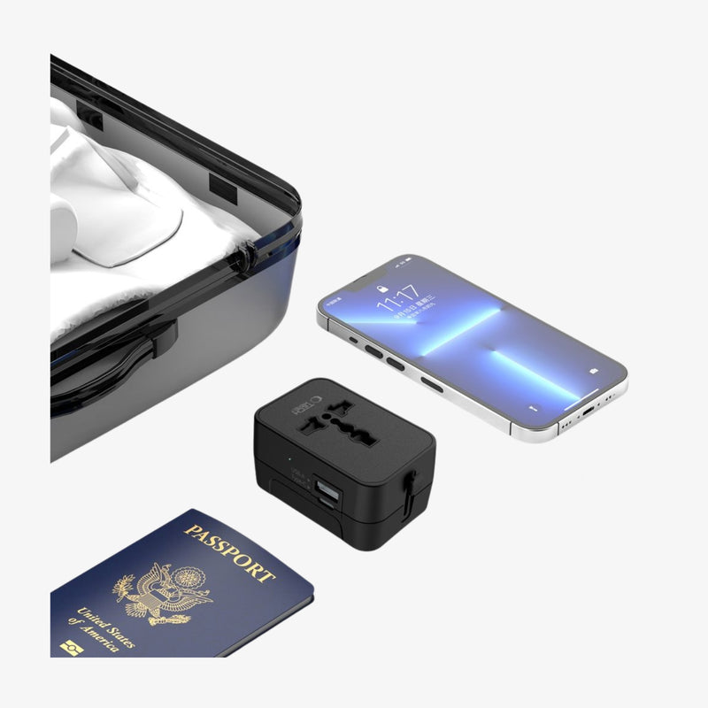 Tech-Protect TA300 ადაპტერი ევროპა UK USA ავსტრალია თავსებადობით