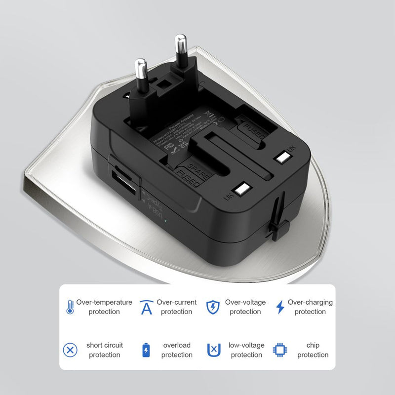 Tech-Protect TA300 მრავალფუნქციური სამოგზაურო ადაპტერი
