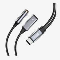 ადაპტერი Tech-Protect Ultraboost Adapter Type-C to Aux Mini Jack 3.5MM & Type-C
