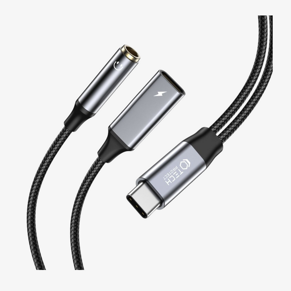 ადაპტერი Tech-Protect Ultraboost Adapter Type-C to Aux Mini Jack 3.5MM & Type-C