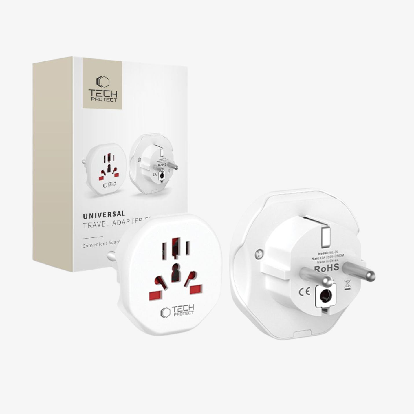 ადაპტერი Tech-Protect Universal Travel Adapter From EU – Dakhli