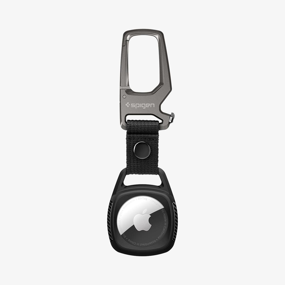 Spigen Rugged Armor AirTag ქეისი პრემიუმ ხარისხით, ბოთლის სახნელით და აირთაგის დაცვისთვის განკუთვნილი ჩასადებით
