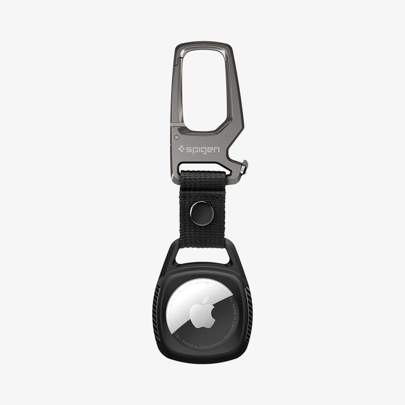 Spigen Rugged Armor AirTag ქეისი პრემიუმ ხარისხით, ბოთლის სახნელით და აირთაგის დაცვისთვის განკუთვნილი ჩასადებით