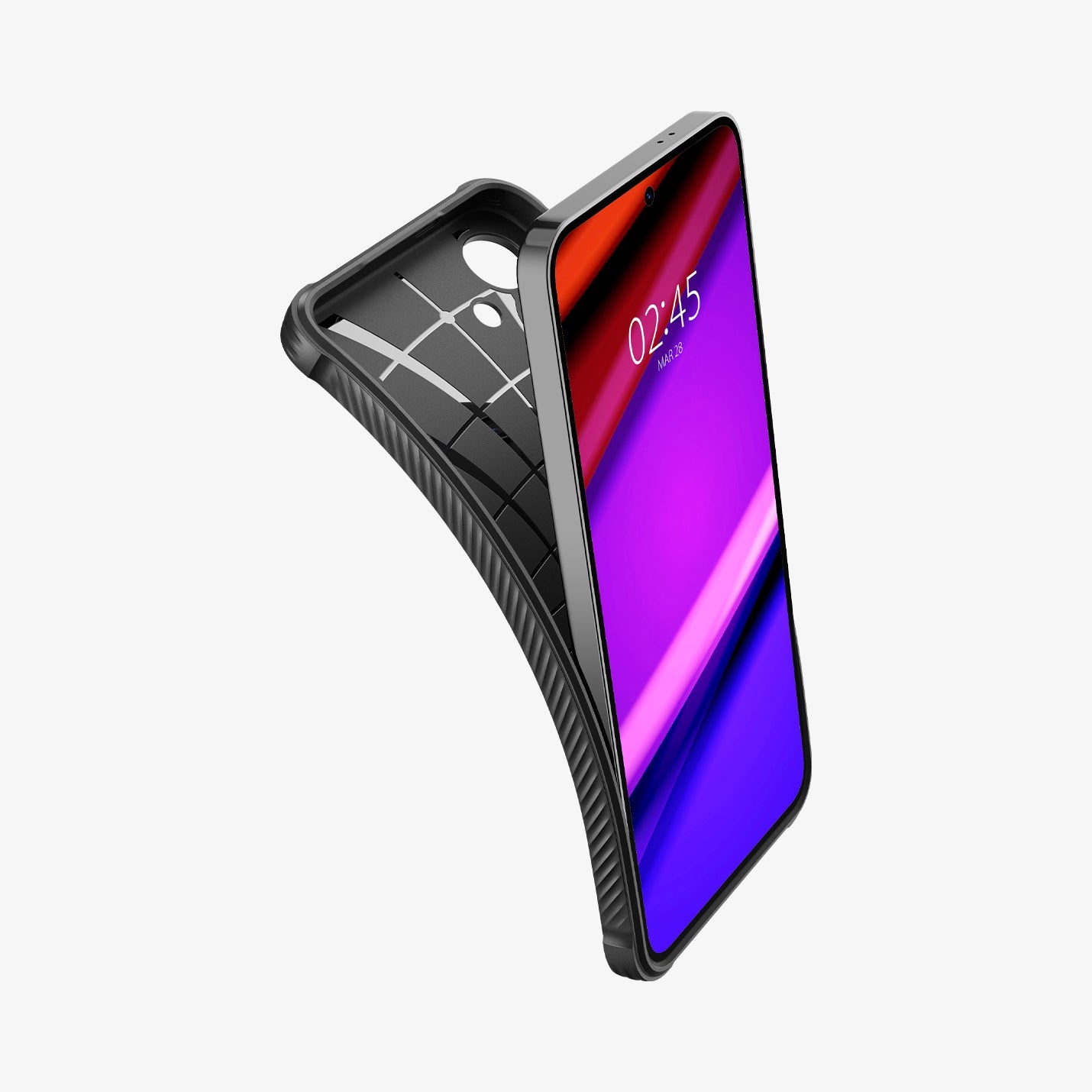 Spigen Rugged Armor პრემიუმ კლასის ქეისი Galaxy S24 Plus -ის, კუთხეების კარგი დაცვით და პრემიუმ მასალებისგან დამზადებული Galaxy S24 Plus-ის ქეისი