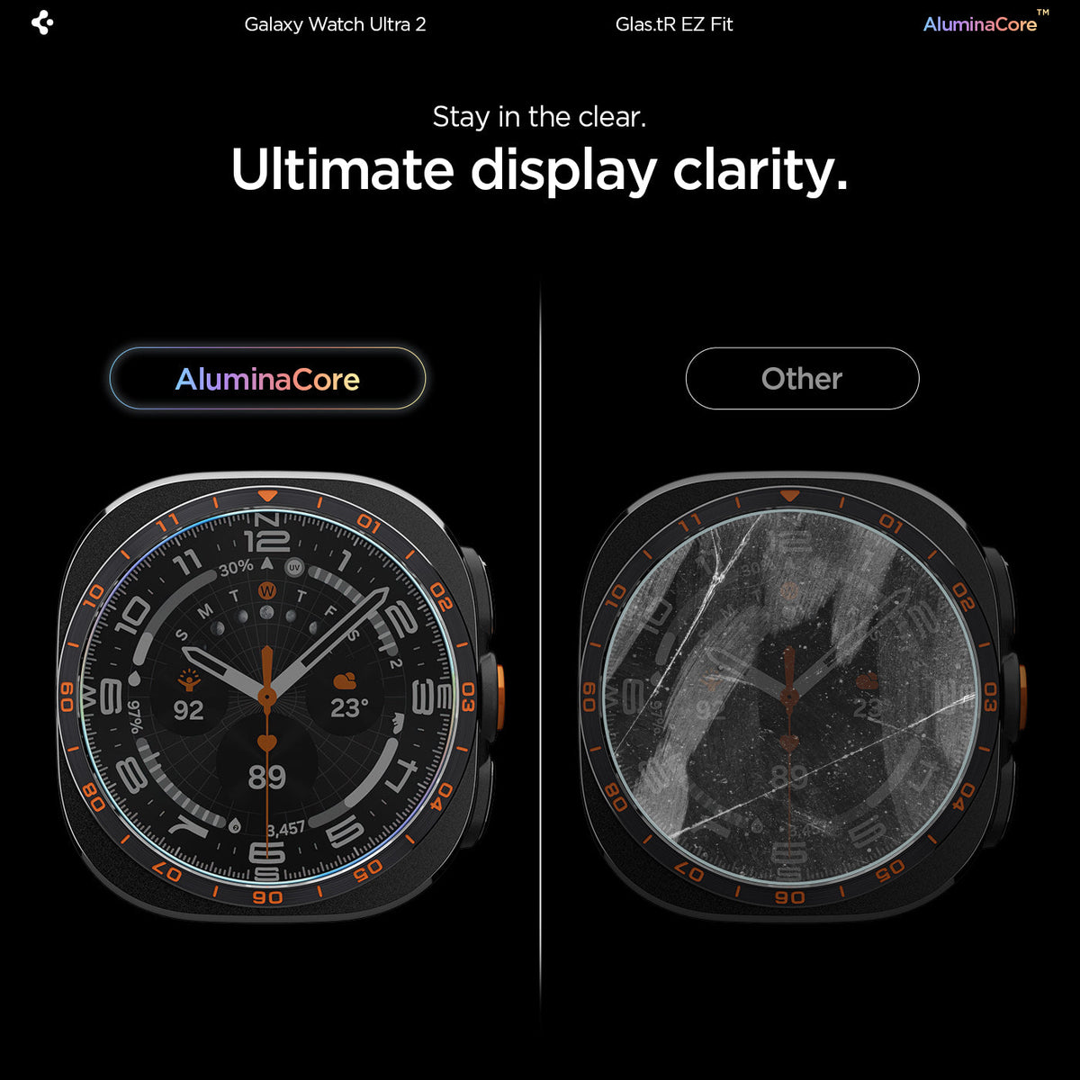 Galaxy Watch Ultra 2 ეკრანის ბრონი ძლიერი დაცვით და მარტივი დაყენებით