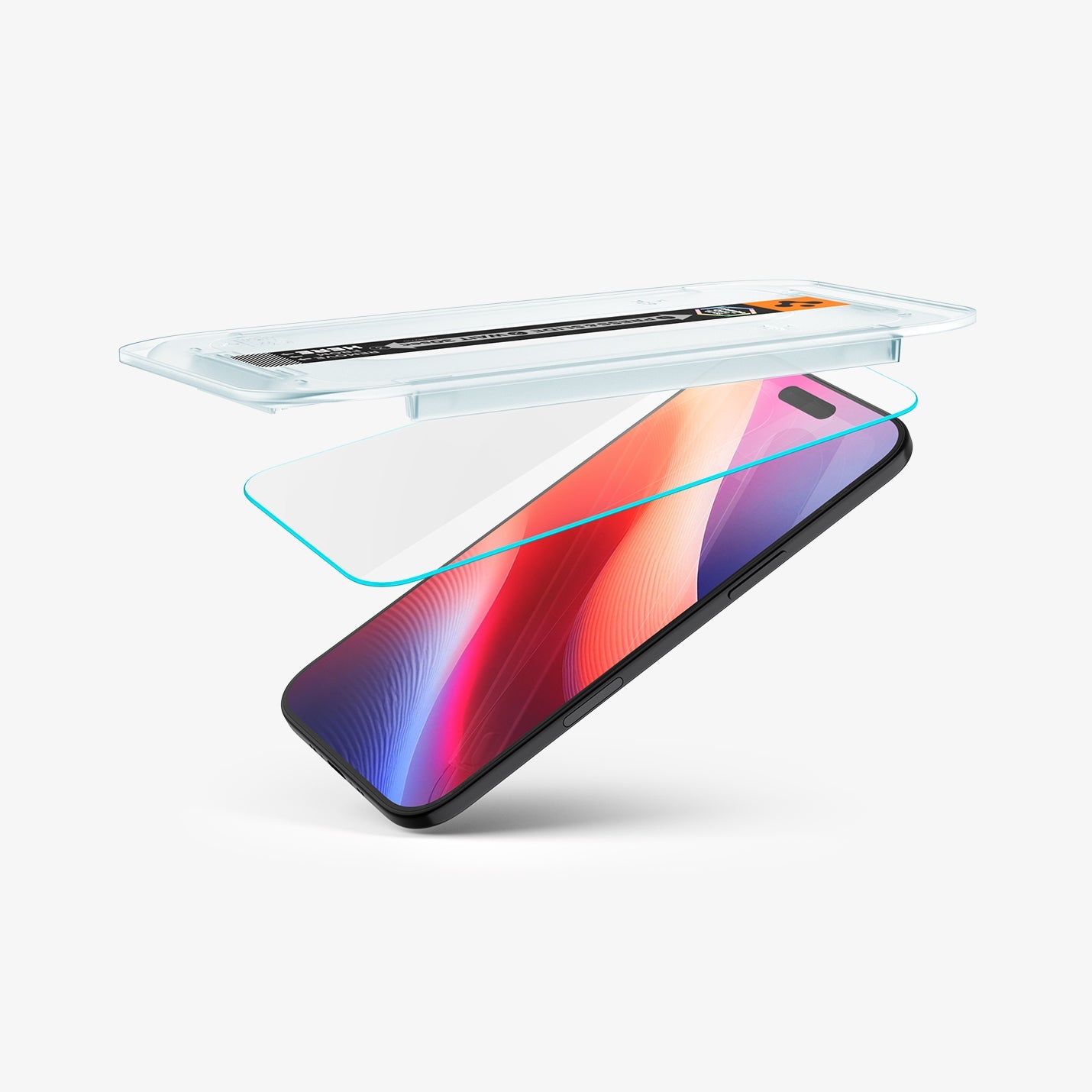 ეკრანის დამცავი Spigen GLAS.tR EZ Fit iPhone 17 Air – პრემიუმ კლასის ბრონი შუშა, შავი კანტების გარეშე, მარტივი ინსტალაციით საქართველოში.