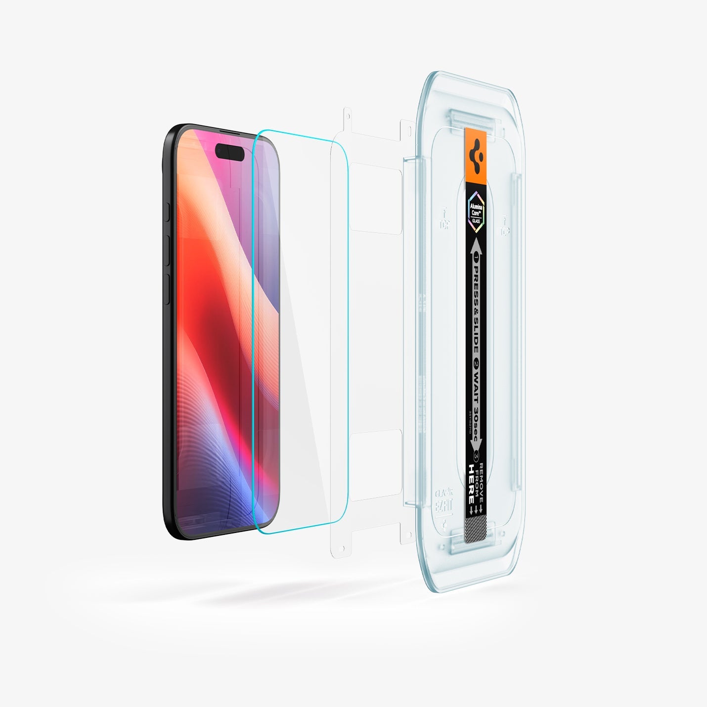 ეკრანის დამცავი Spigen GLAS.tR EZ Fit iPhone 17 Air – პრემიუმ კლასის ბრონი შუშა, შავი კანტების გარეშე, მარტივი ინსტალაციით საქართველოში.