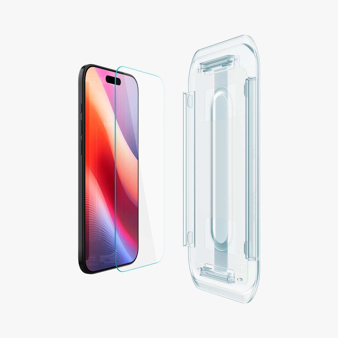 ეკრანის დამცავი Spigen GLAS.tR EZ Fit iPhone 17 Air – პრემიუმ კლასის ბრონი შუშა, შავი კანტების გარეშე, მარტივი ინსტალაციით საქართველოში.