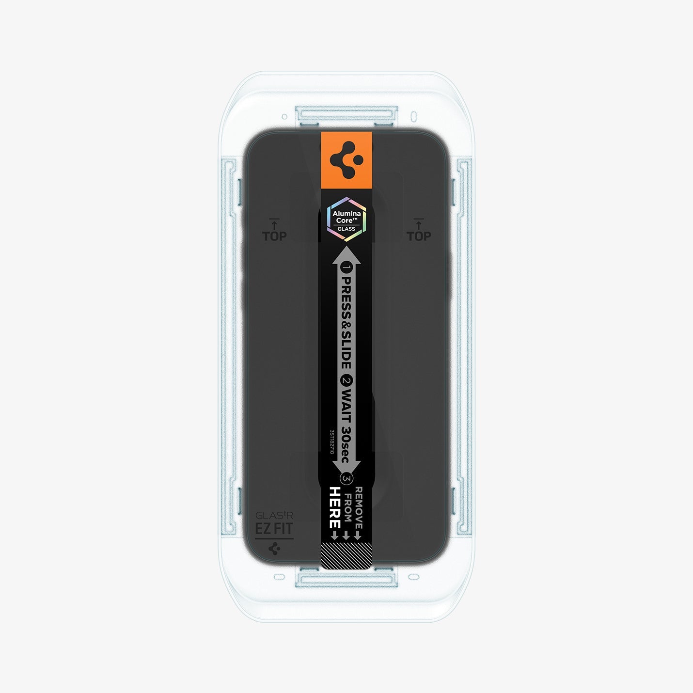 ეკრანის დამცავი Spigen GLAS.tR EZ Fit iPhone 17 Pro Max – პრემიუმ კლასის ბრონი შუშა, შავი კანტების გარეშე, მარტივი ინსტალაციით საქართველოში.