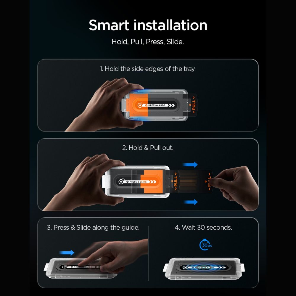 Spigen AluminaCore ეკრანის ბრონი iPhone 17 საიმედო დაცვით