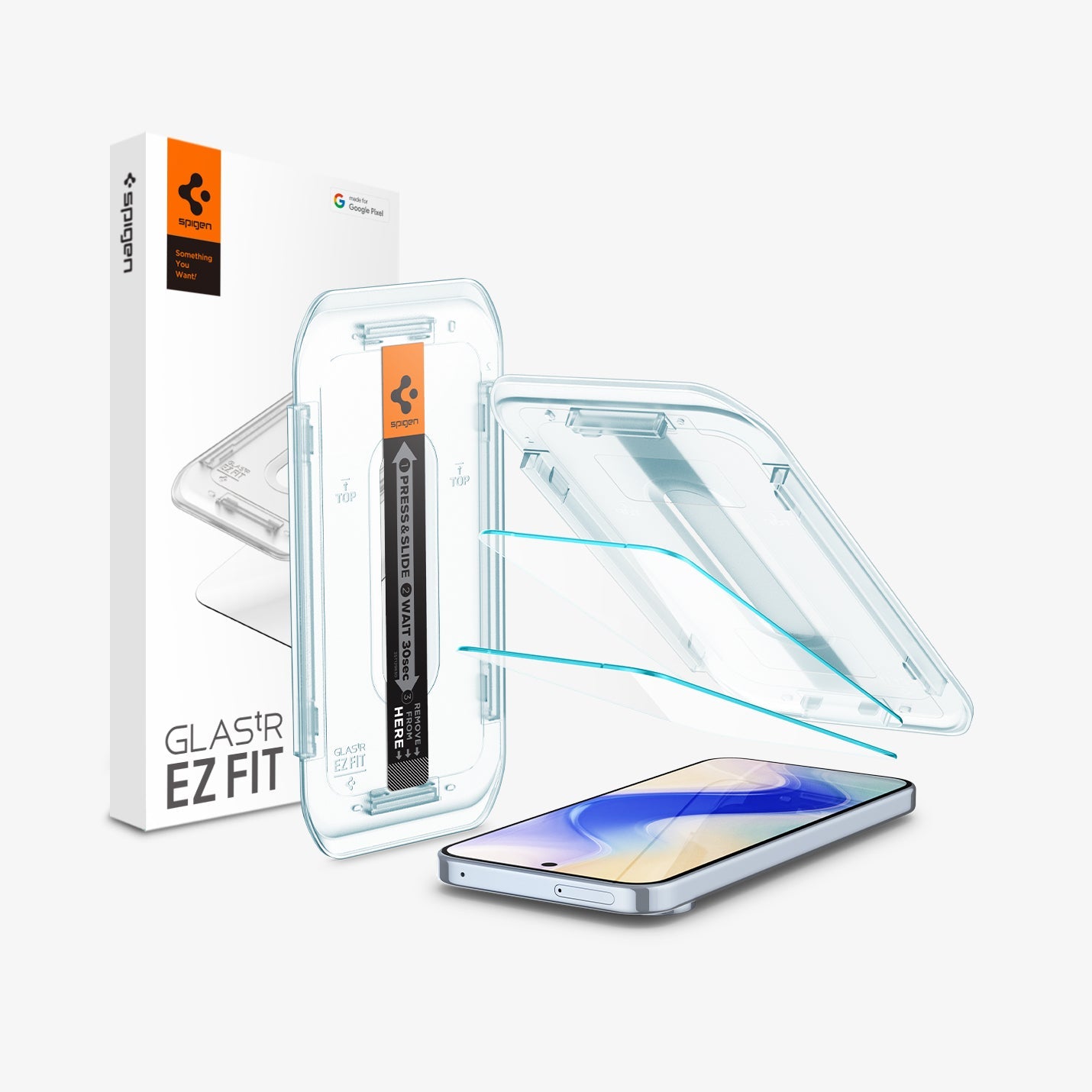 ეკრანის დამცავი Spigen GLAS.tR EZ Fit 1 - Pack Pixel 10 Pro Screen Protector- Dakhli, Best Screen Protector in Tbilisi With FingerPrint