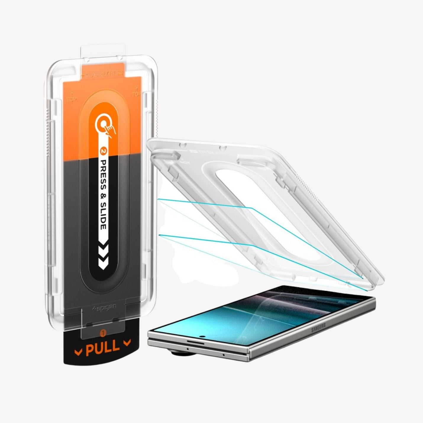 Galaxy Z Fold 8 Ultra ბრონი შუშა Spigen GLAS.tR EZ Fit Pro HD