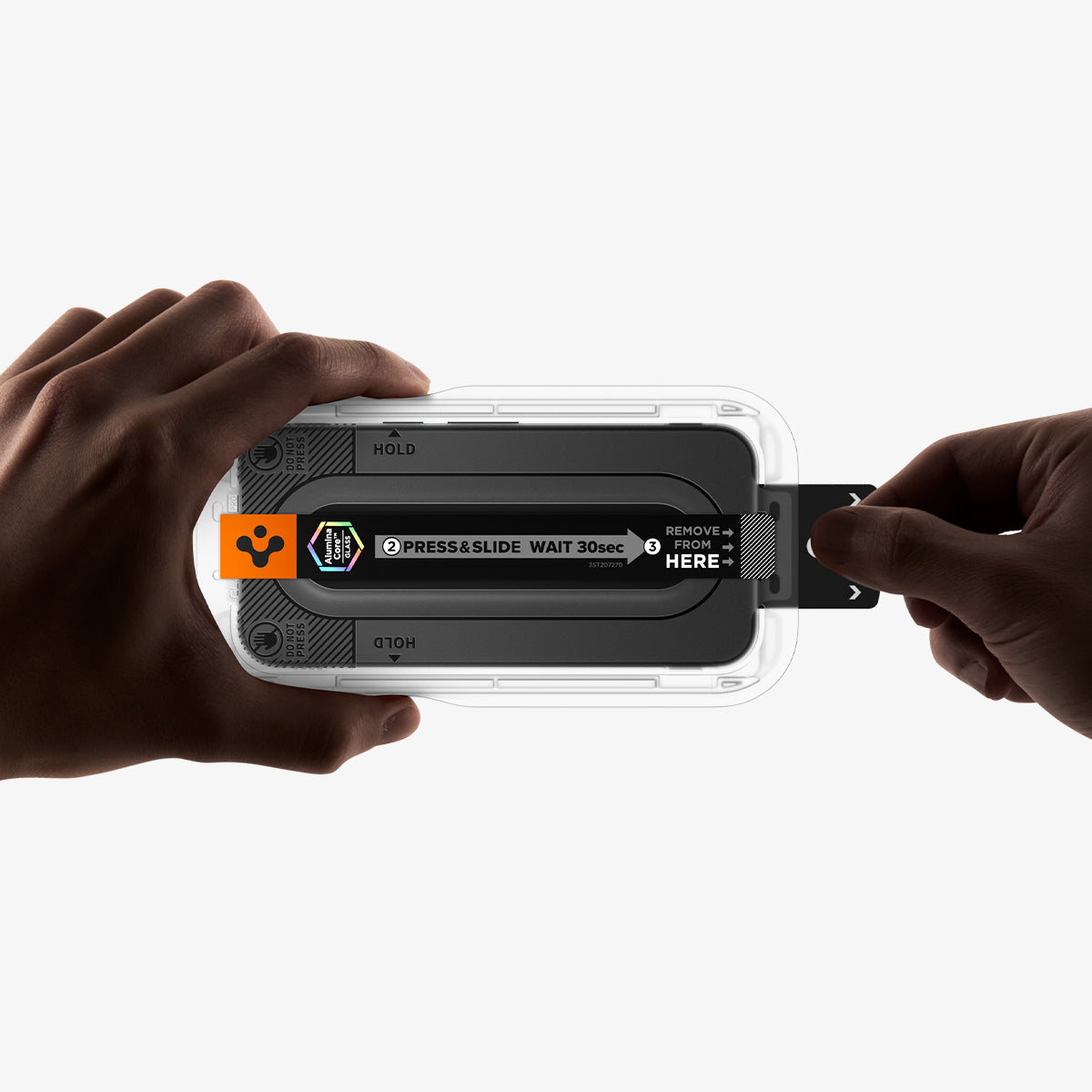 Spigen GLAS.tR EZ Fit Pro ეკრანის დამცავი Pixel 11 შავი კანტების გარეშე