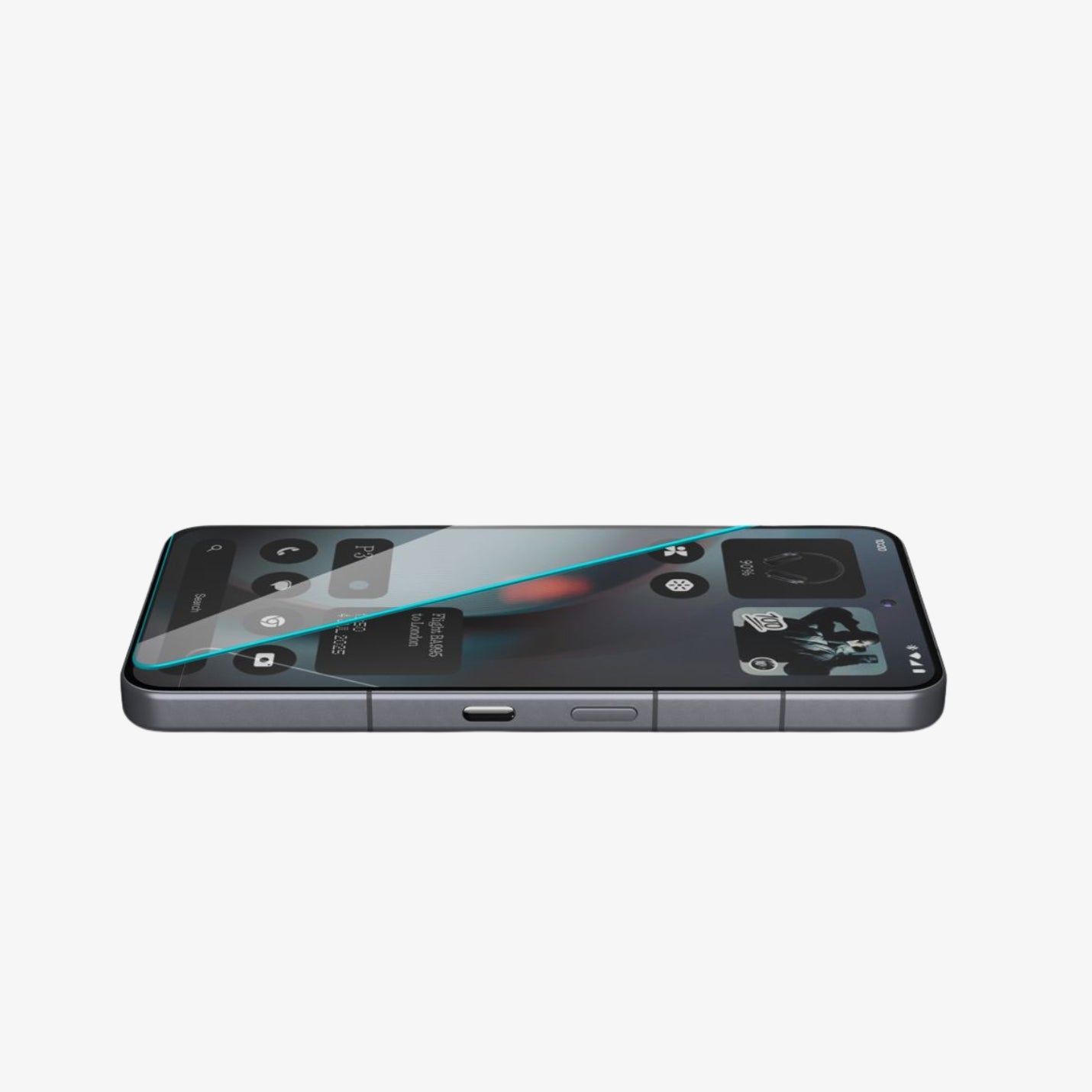 ეკრანის დამცავი Spigen GLAS.tR Slim Nothing Phone 3 – ბრონირებული დამცავი შუშა, შავი კანტების გარეშე, სრულყოფილი თითის ანაბეჭდის სენსორით.
