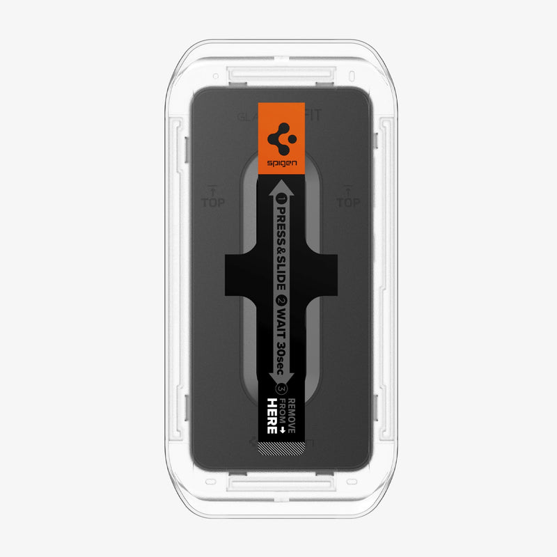 პრემიუმ კლასის Spigen GLAS.tR EZ Fit ეკრანის დამცავი Samsung Galaxy S24-სთვის – ბრონირებული დამცავი შავი კანტების გარეშე, საუკეთესო ხარისხის Spigen-ის აქსესუარებში.
