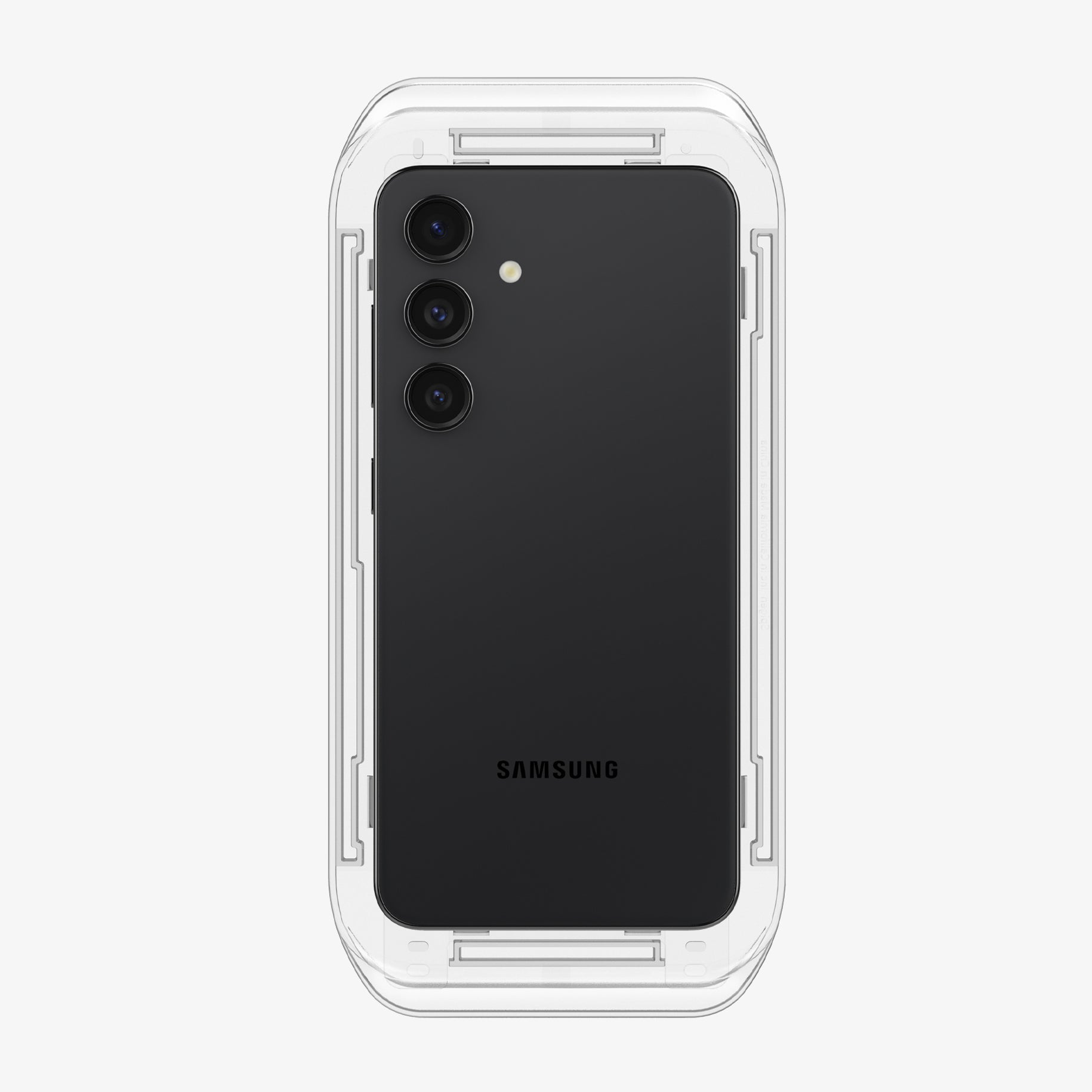 პრემიუმ კლასის Spigen GLAS.tR EZ Fit ეკრანის დამცავი Samsung Galaxy S24-სთვის – ბრონირებული დამცავი შავი კანტების გარეშე, საუკეთესო ხარისხის Spigen-ის აქსესუარებში.