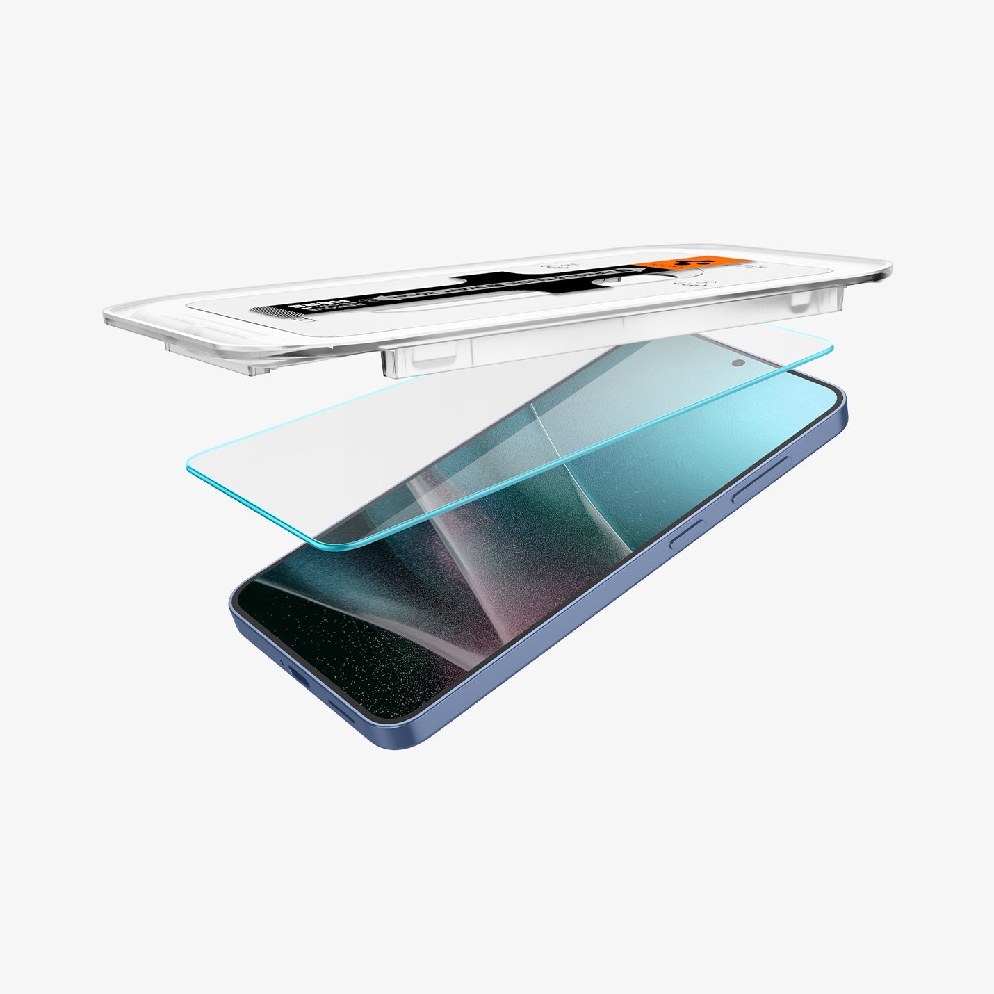 პრემიუმ კლასის Spigen GLAS.tR EZ Fit ეკრანის დამცავი Samsung Galaxy S25 Plus-სთვის – ბრონირებული დამცავი შავი კანტების გარეშე, საუკეთესო ხარისხის Spigen-ის აქსესუარებში.
