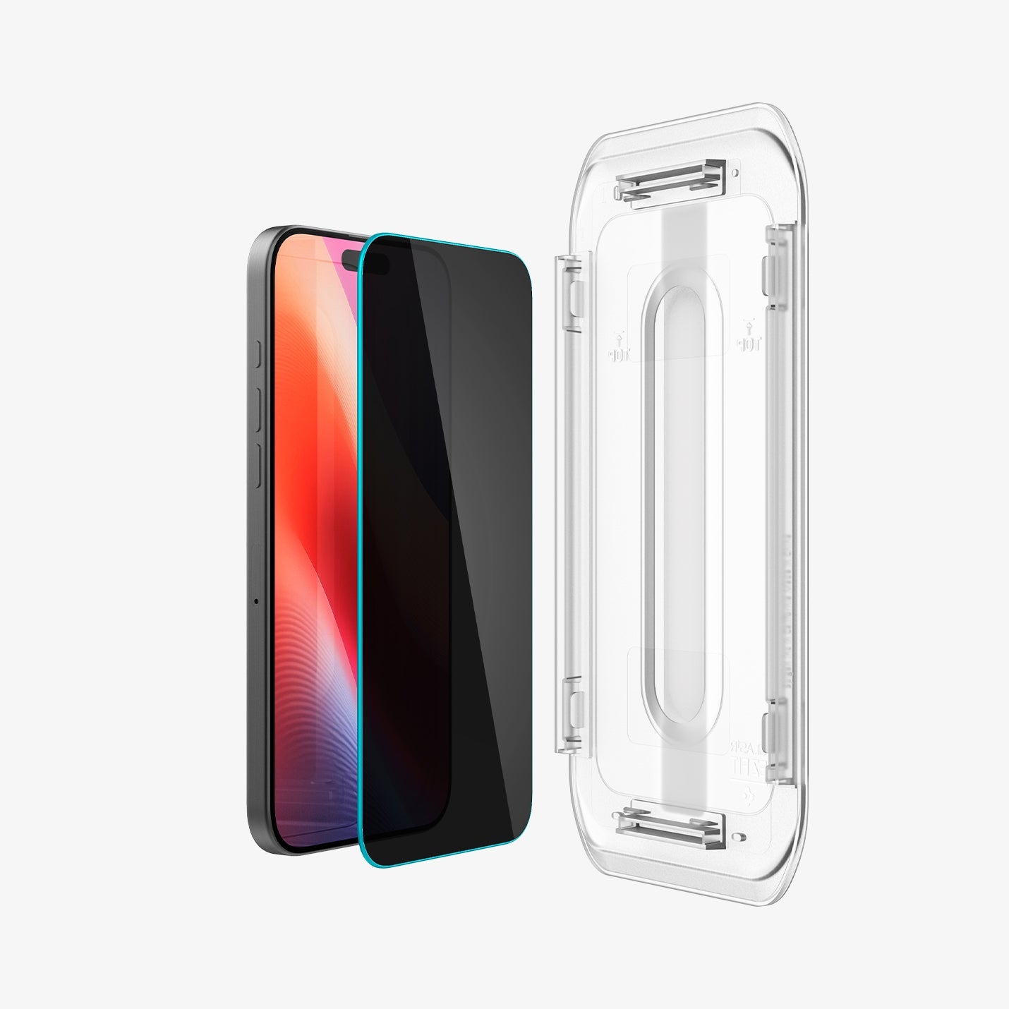 Spigen GLAS.tR EZ Fit Privacy ეკრანის დამცავი iPhone 16 Pro Max-ისთვის - ბრონირებული ეკრანის საუკეთესო დამცავი საქართველოში, in Tbilisi, იდეალური screen protector iPhone 16 Pro Max-ისთვის, ბრონი რომელიც გვერდიდან არ ჩანს