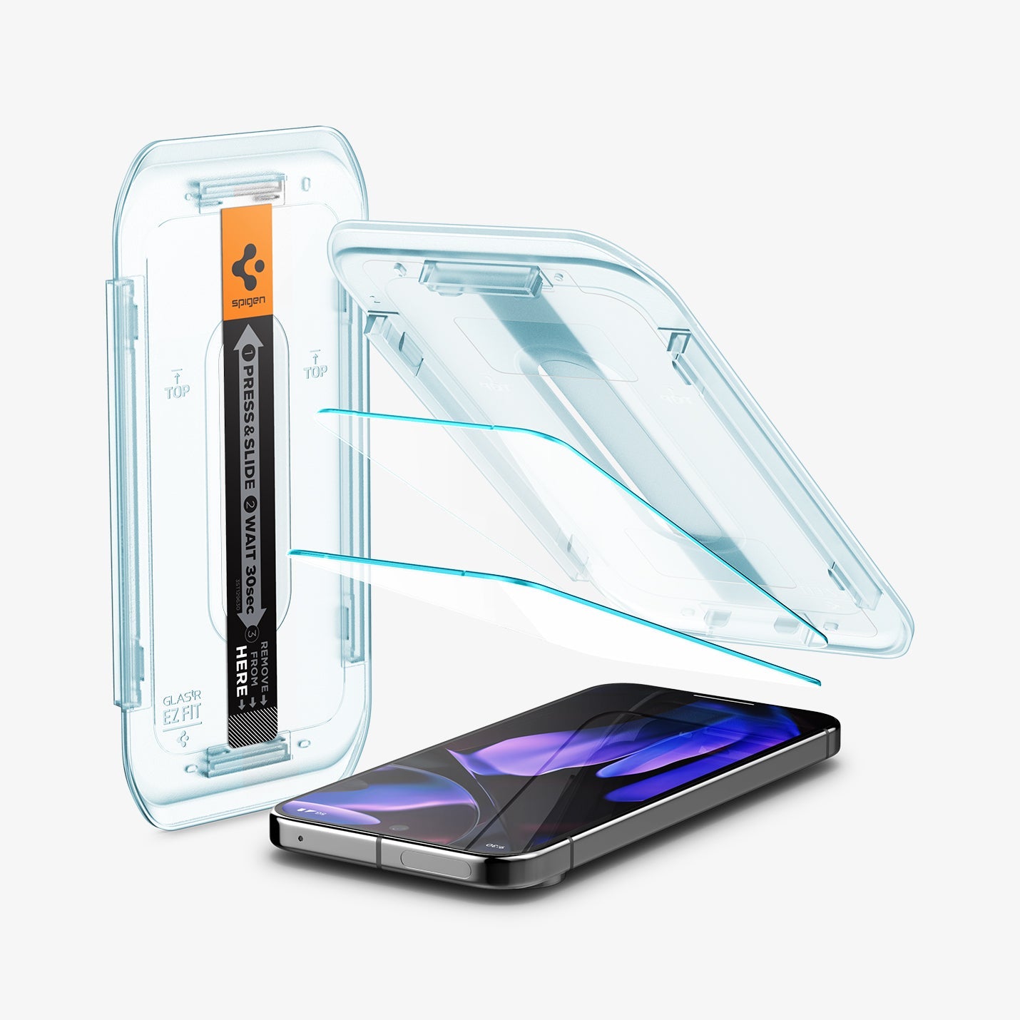 ეკრანის დამცავი Spigen GLAS.tR EZ Fit 1 - Pack Pixel 9 Pro XL Screen Protector- Dakhli, Best Screen Protector in Tbilisi With FingerPrint