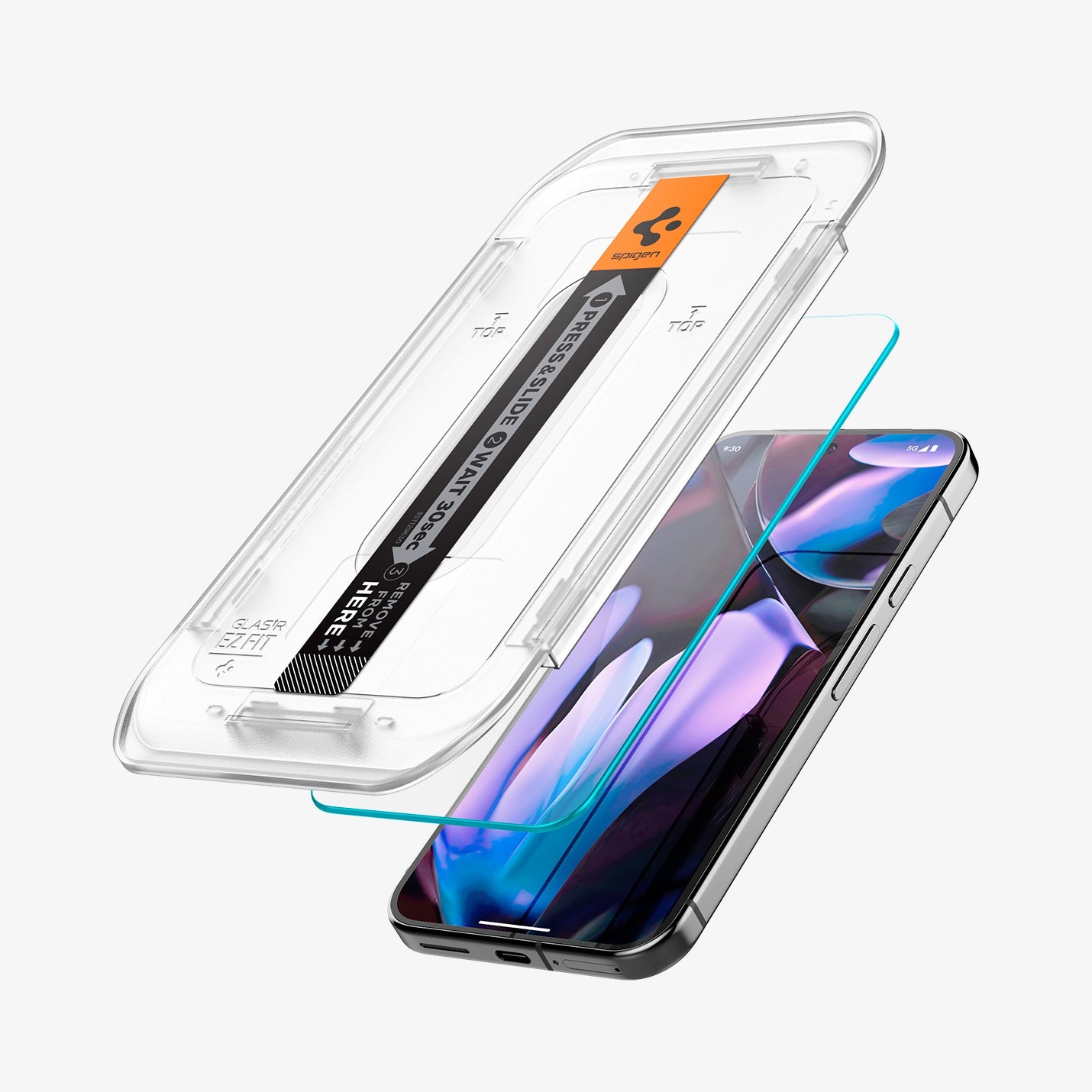 ეკრანის დამცავი Spigen GLAS.tR EZ Fit 1 - Pack Pixel 9 Pro XL Screen Protector- Dakhli, Best Screen Protector in Tbilisi With FingerPrint