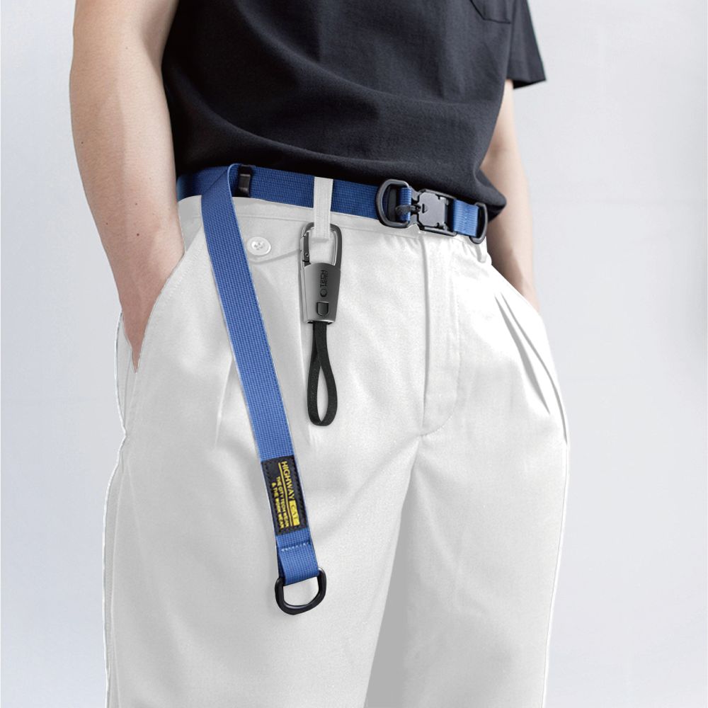 კაბელი Tech-Protect Ultraboost DNA KeyChain Type-C – ინფორმაციის გადამტანი და დამტენი კაბელი, დამჭერით მარტივი გამოყენებისთვის.