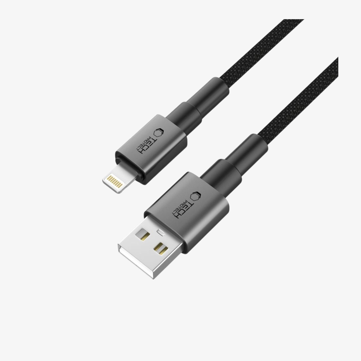 Tech-Protect Ultraboost DNA USB to Lightning 1 მეტრი კაბელი — სწრაფი დატენვის უესბე კაბელი 15W / 3A სიმძლავრით.