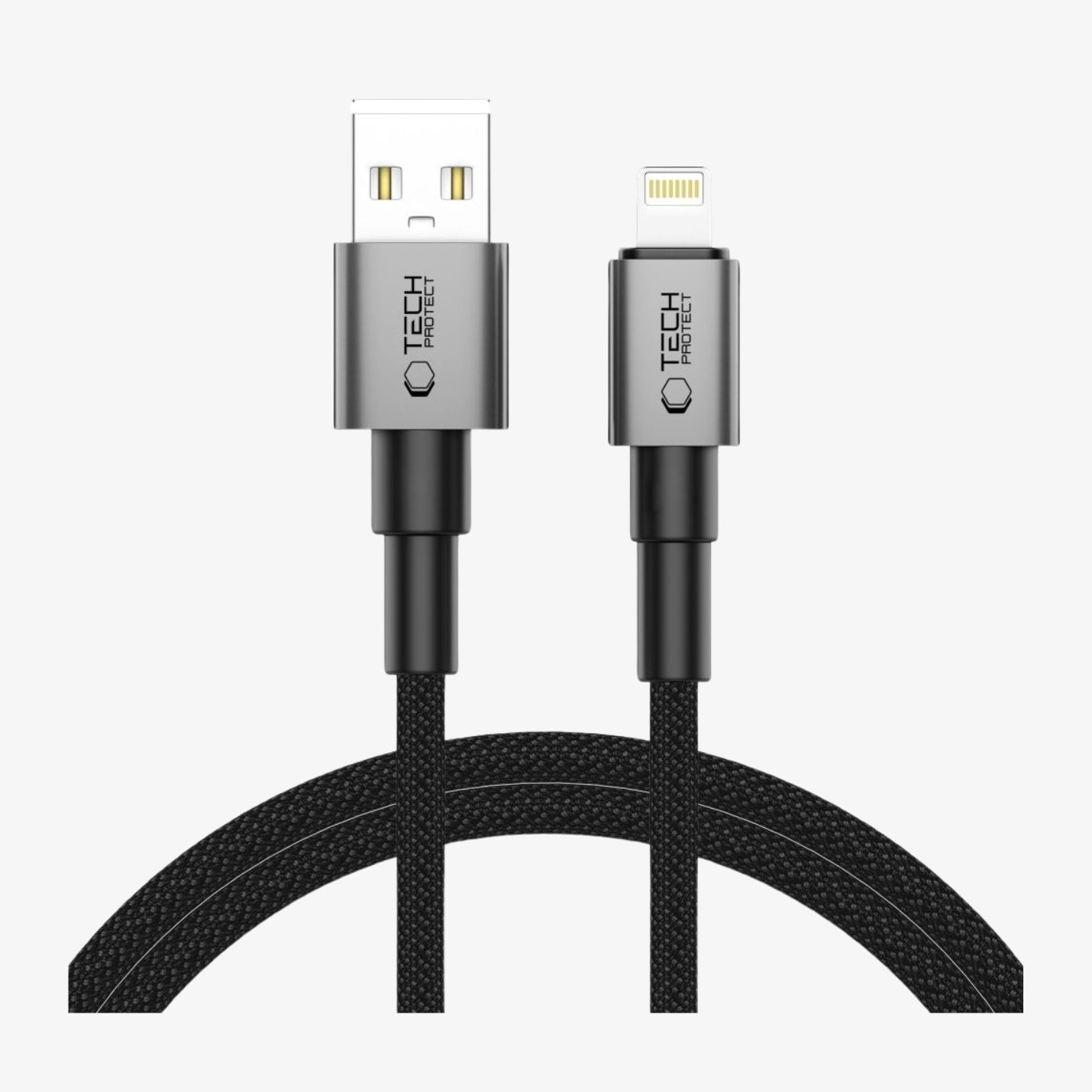 Tech-Protect Ultraboost DNA USB to Lightning 1 მეტრი კაბელი — სწრაფი დატენვის უესბე კაბელი 15W / 3A სიმძლავრით.