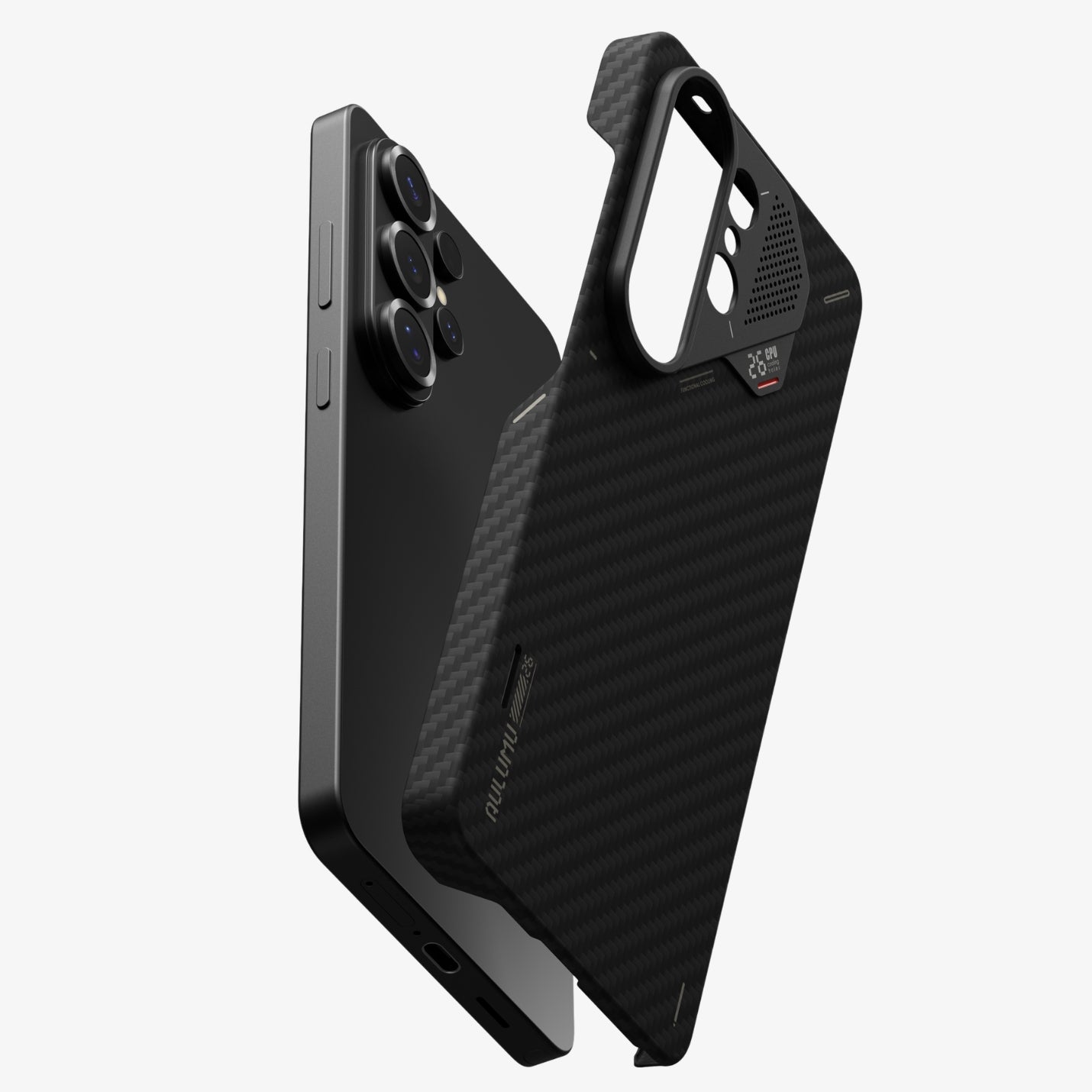 პრემიუმ ხარისხის Aulumu Aramid Fiber ქეისი Galaxy S26 Ultra-ისთვის