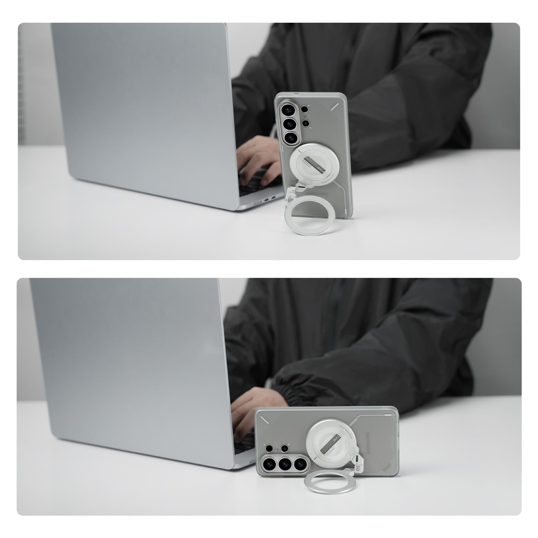 MagSafe თავსებადი Aulumu Frosted ქეისი Galaxy S26 Ultra ძლიერი დაცვით