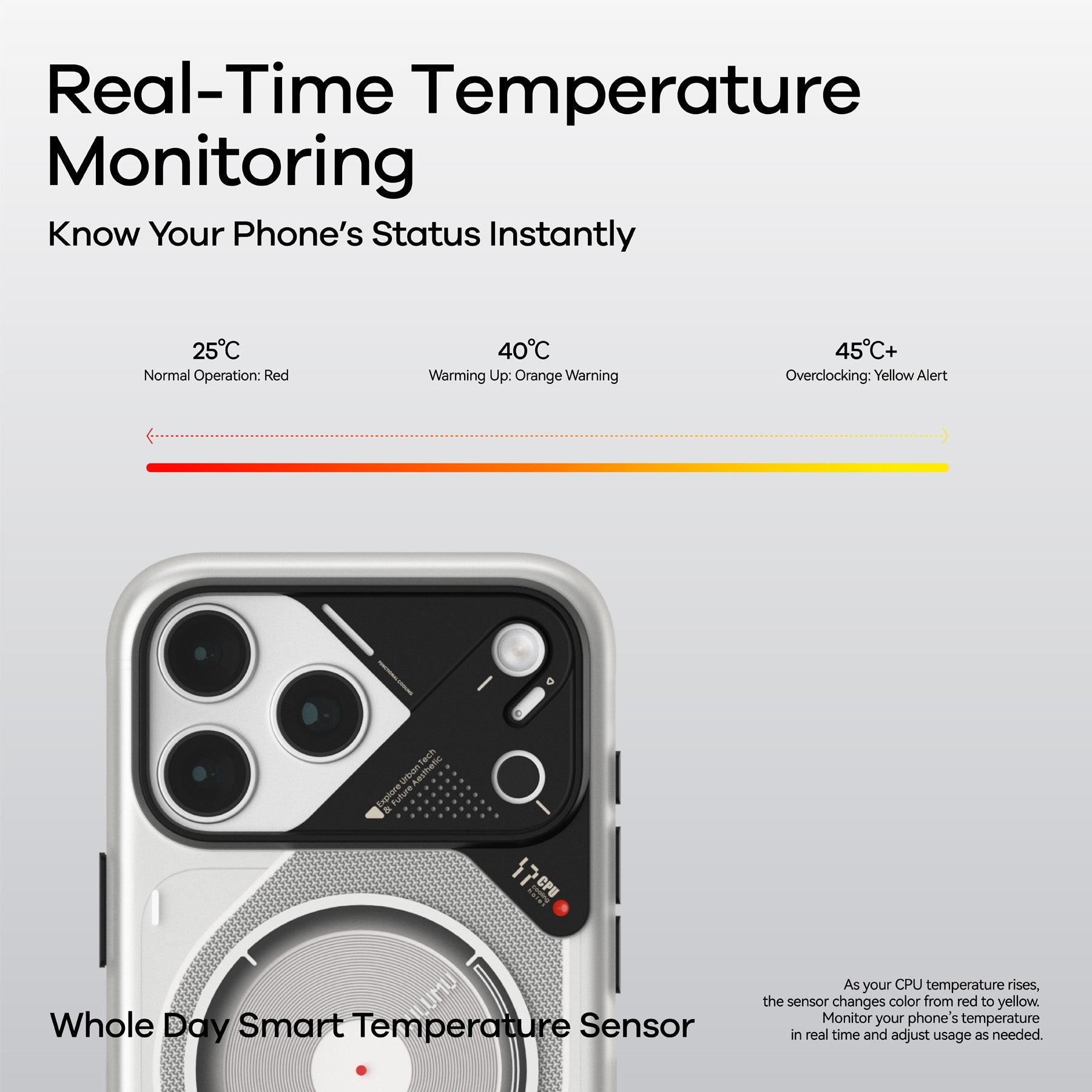 Aulumu ქეისი iPhone 17 Pro ფოსფორით და მაგსეიფით