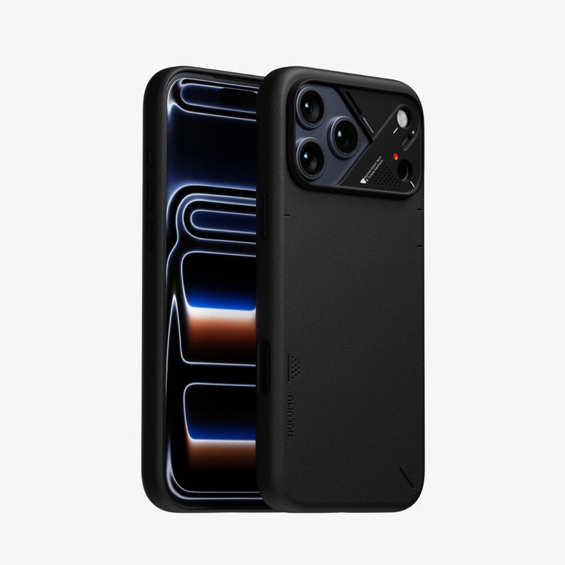 პრემიუმ Vegan Leather ქეისი Aulumu iPhone 17 Pro-ისთვის