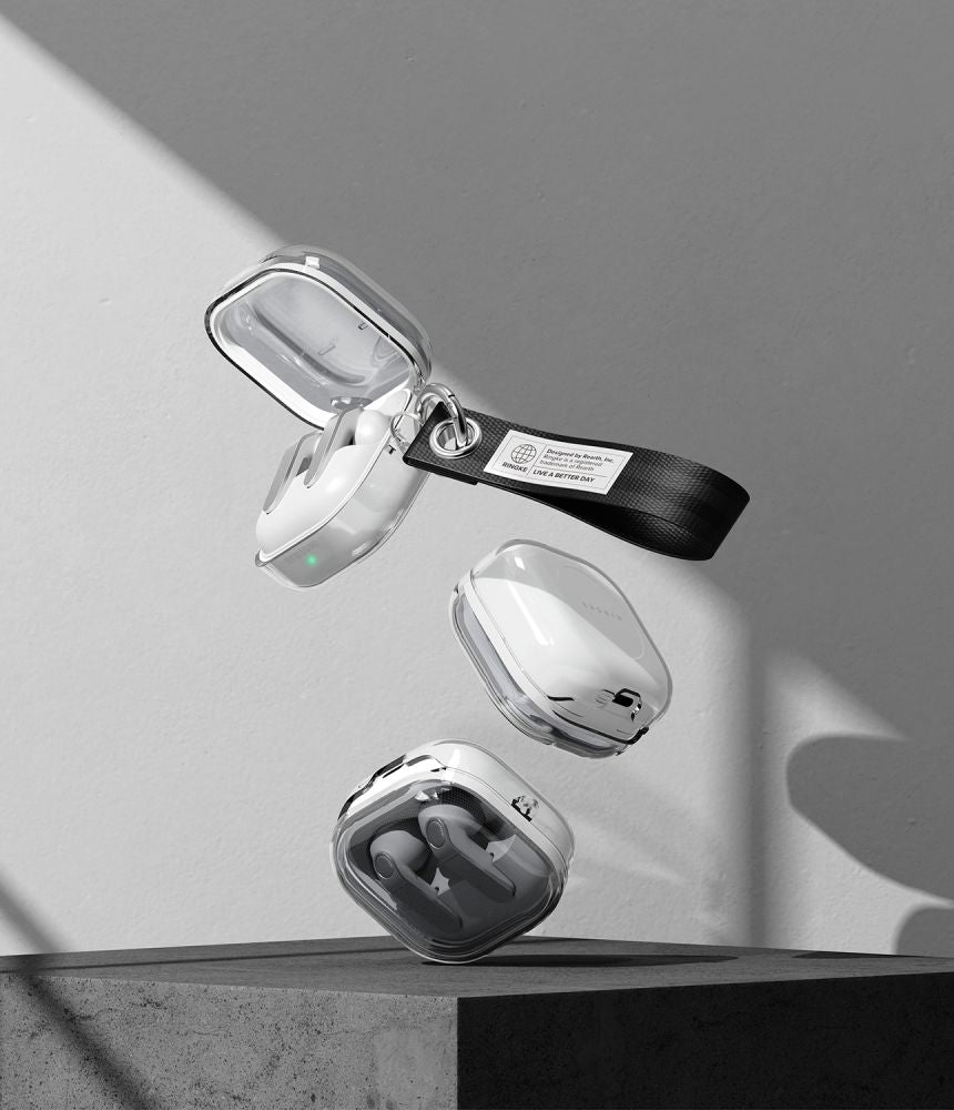 Galaxy Buds 4 Pro ჩასადები Ringke Air გამჭვირვალე კორპუსით