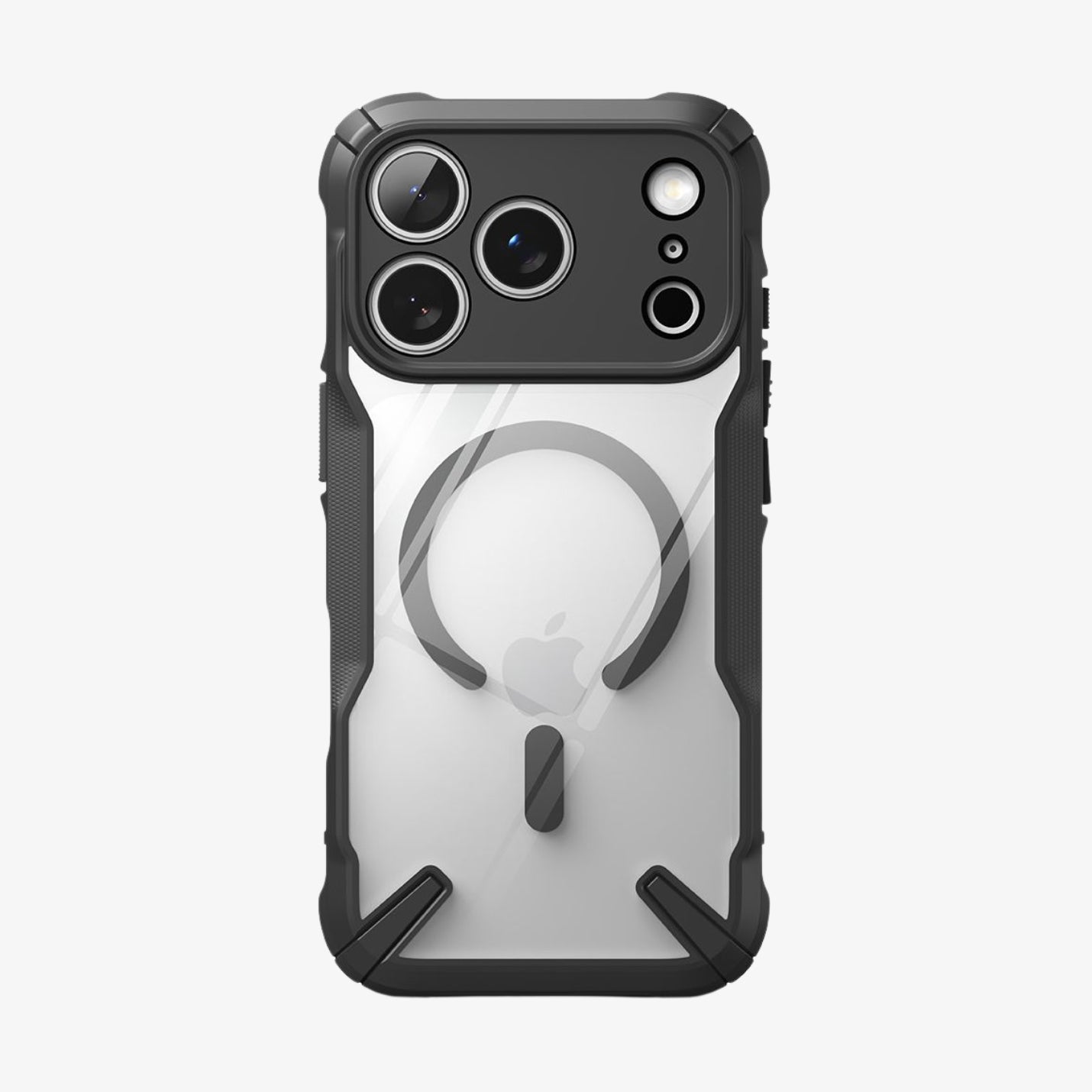 ქეისი Ringke Fusion MagSafe iPhone 17 Pro – ბრუტალური ვიზუალის პრემიუმ კლასის ქეისი, გამჭვირვალე და მატოვი პოლიკარბონატის მასალით და მაგსეიფი მხარდაჭერით.