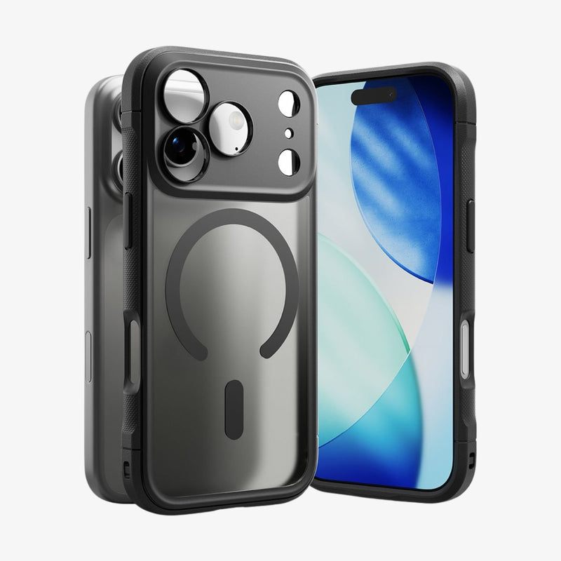 ქეისი Ringke Fusion MagSafe iPhone 17 Pro Max – ბრუტალური ვიზუალის პრემიუმ კლასის ქეისი, გამჭვირვალე და მატოვი პოლიკარბონატის მასალით და მაგსეიფი მხარდაჭერით.