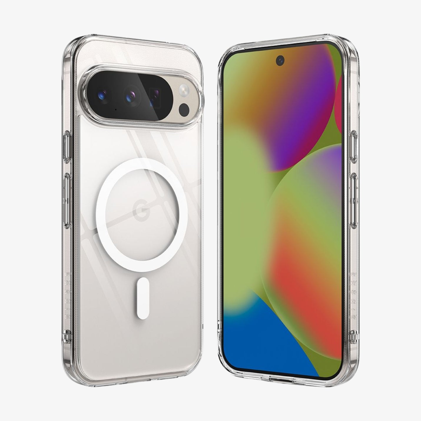 გამჭირვალე მაგსეიფიანი ქეისი Ringke Fusion Magnetic MagSafe Pixel 10 Case მოდელისათვის, ჩასადები Google Pixel 10 მგამჭირვალე
