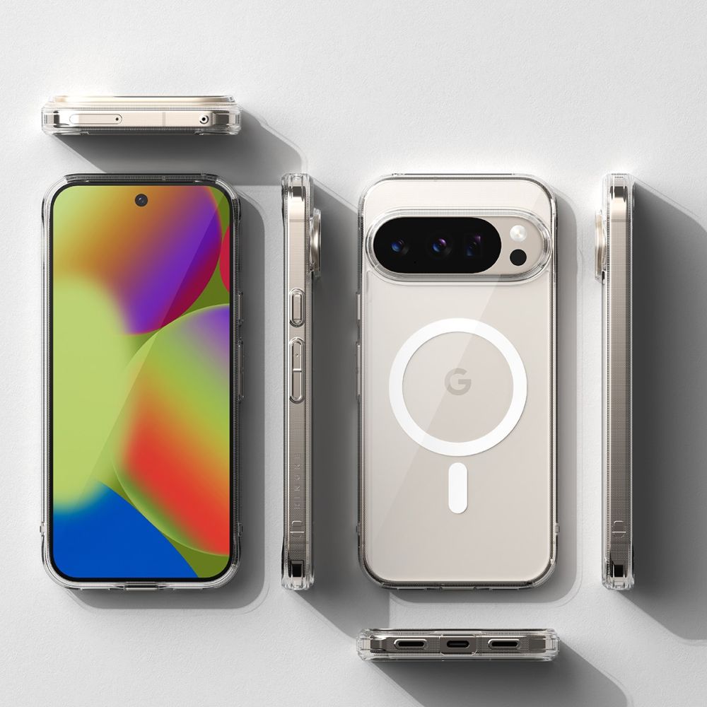 გამჭირვალე მაგსეიფიანი ქეისი Ringke Fusion Magnetic MagSafe Pixel 10 Case მოდელისათვის, ჩასადები Google Pixel 10 მგამჭირვალე