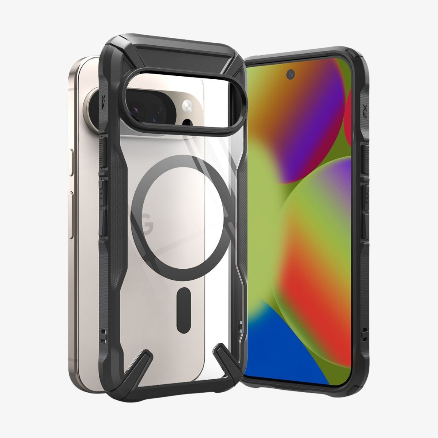 გამჭირვალე მაგსეიფიანი ქეისი Ringke Fusion Magnetic MagSafe Pixel 10 Pro XL Case მოდელისათვის, ჩასადები Google Pixel 10 Pro XL მგამჭირვალე