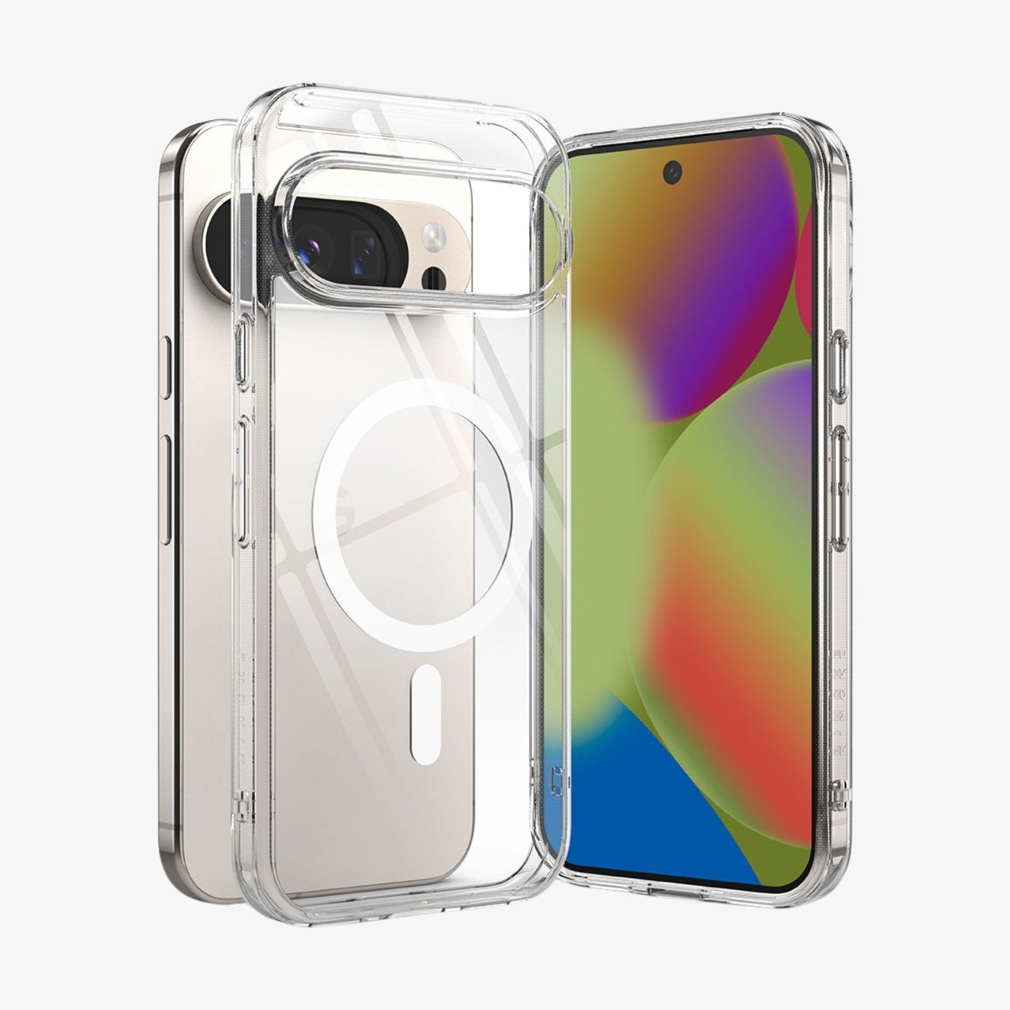 გამჭირვალე მაგსეიფიანი ქეისი Ringke Fusion Magnetic MagSafe Pixel 10 Pro XL Case მოდელისათვის, ჩასადები Google Pixel 10 Pro XL მგამჭირვალე