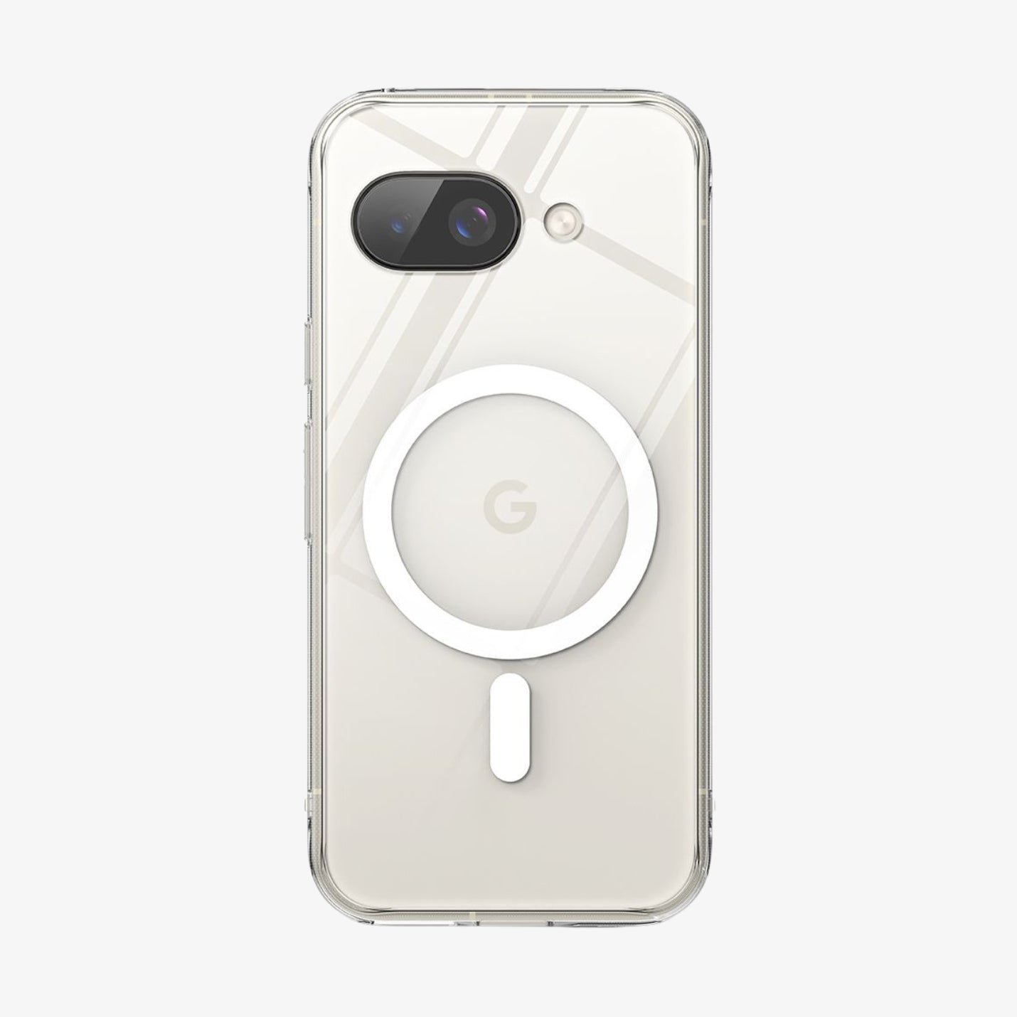 Ringke Fusion MagSafe Pixel 9a Case – პრემიუმ კლასი გამჭირვალე ქეისი (keisi), დამზადებული მტკიცე პოლიკარბონატის მასალისგან ჩასადები დიზაინით.