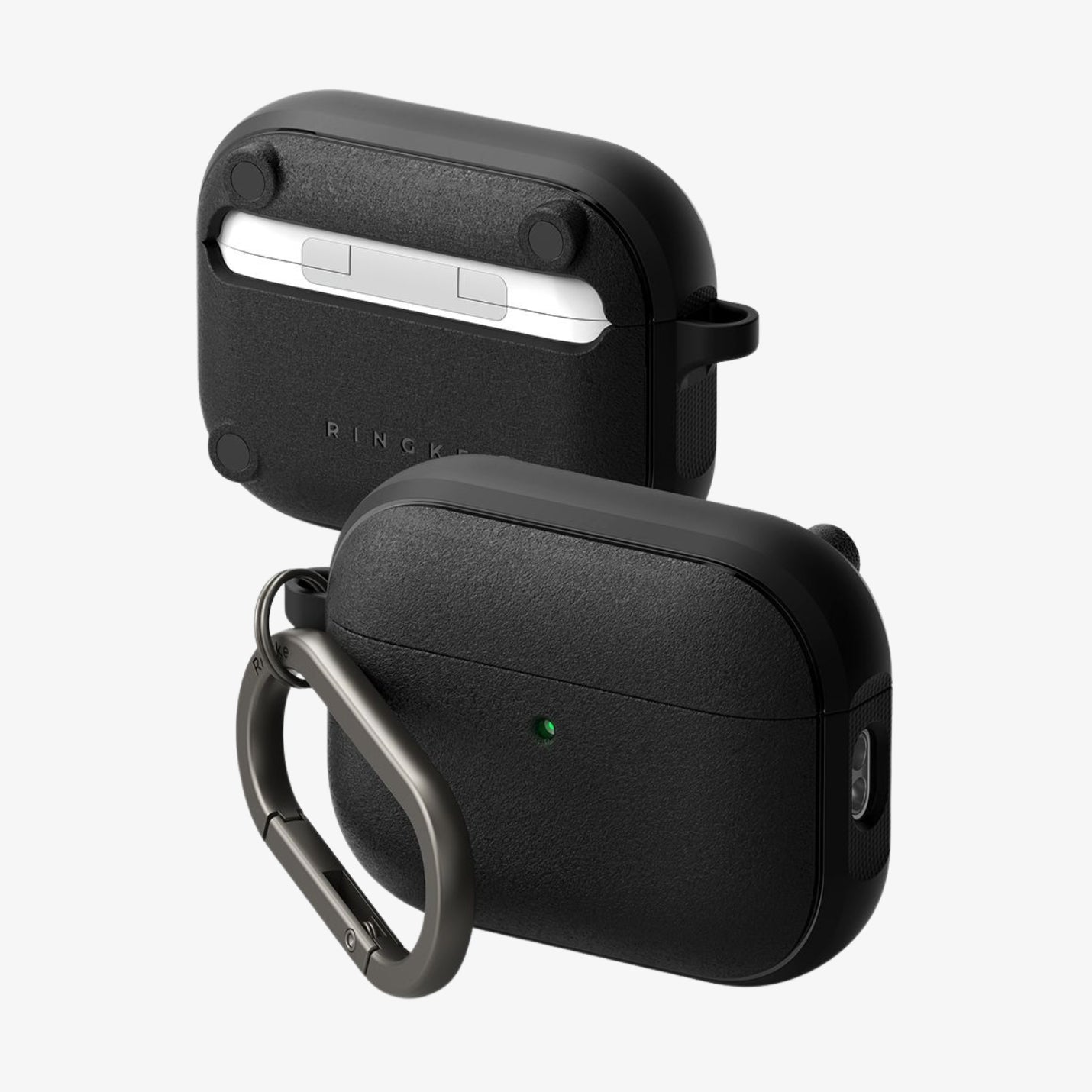 ქეისი Ringke Onyx MagSafe AirPods Pro 3 – შავი, პრემიუმ ხარისხის და გამორჩეული დიზაინის ქეისი მაგსეიფის მხარდაჭერით.